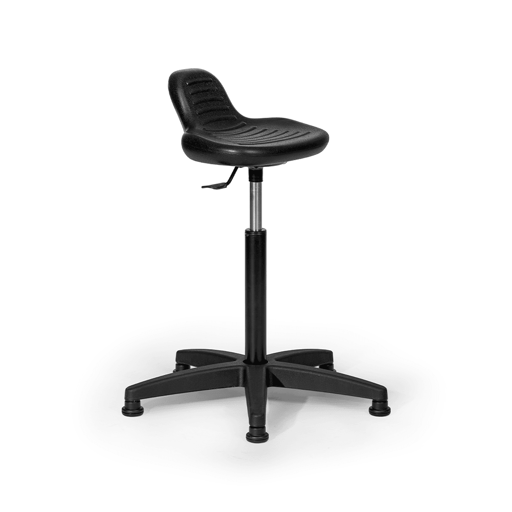 Ergonomischer PU Arbeitshocker höhenverstellbar--0