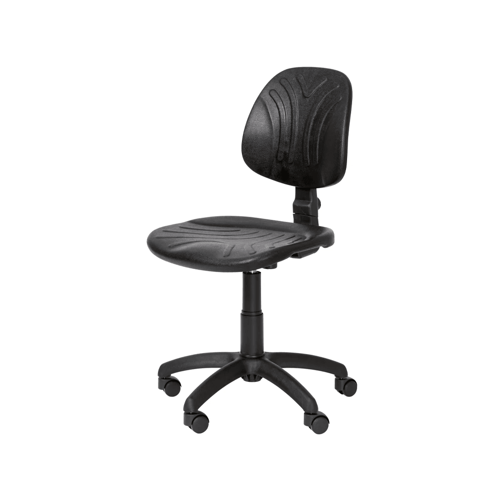 Arbeitsdrehstuhl aus PU-Schaum höhenverstellbar mit Rollen--1