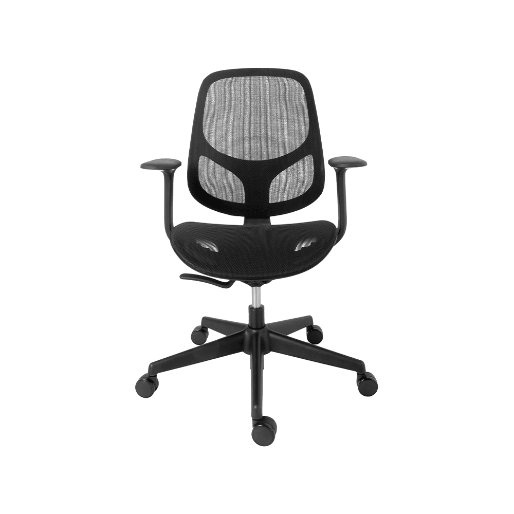 Ergonomischer Netzbürostuhl mit Wippmechanik