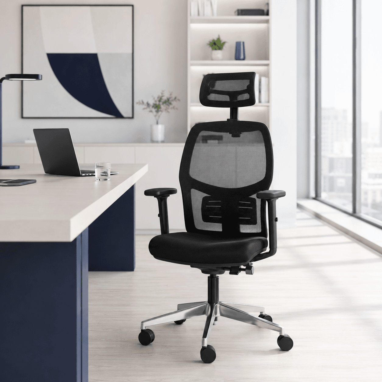 Ergonomischer Bürostuhl und Chefsessel